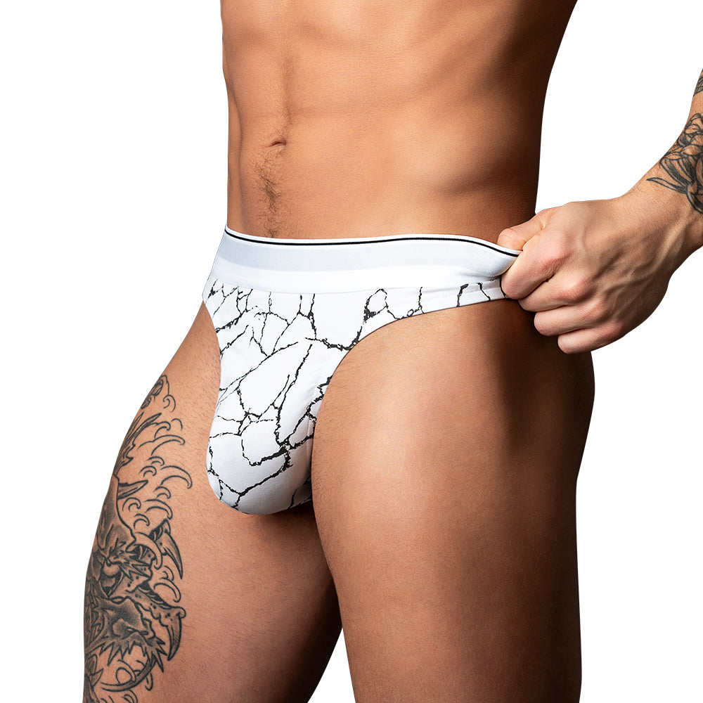 MP Soo Cumfy Thong - Black/White (Small)